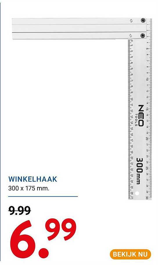 WINKELHAAK 300 x 175 mm.
