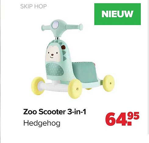 Zoo Scooter 3-in-1 Hedgehog