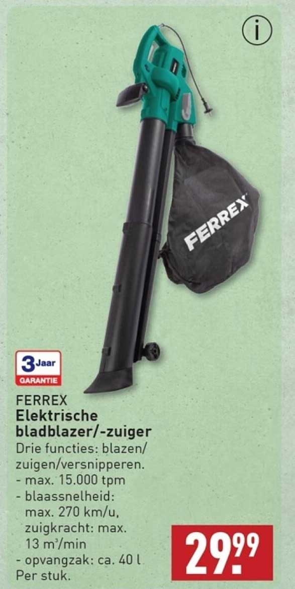 FERREX Elektrische bladblazer/-zuiger