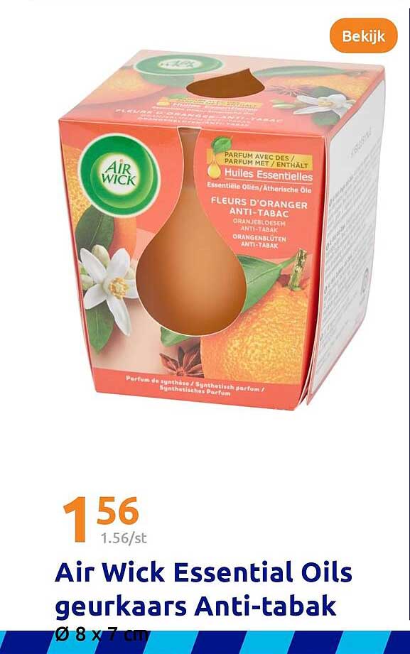 Air Wick Essential Oils geurkaars Anti-tabak