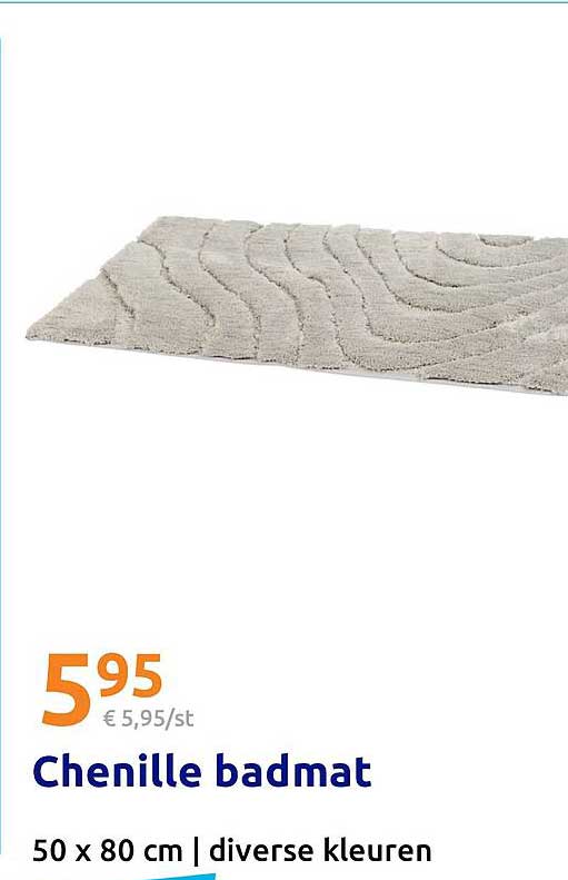 Chenille badmat