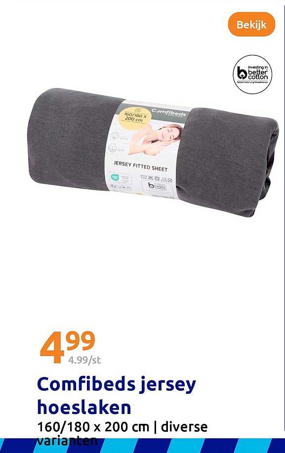 Comfibeds jersey hoeslaken