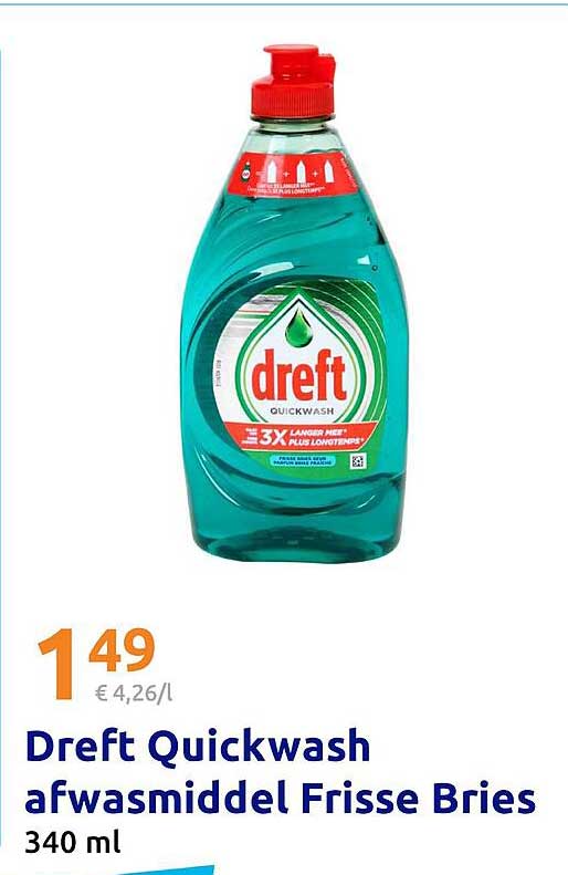Dreft Quickwash afwasmiddel Frisse Bries
