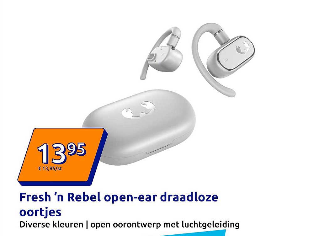 Fresh 'n Rebel open-ear draadloze oortjes