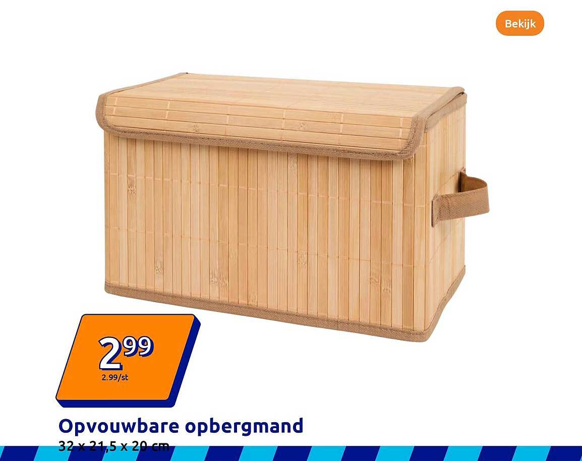 Opvouwbare opbergmand