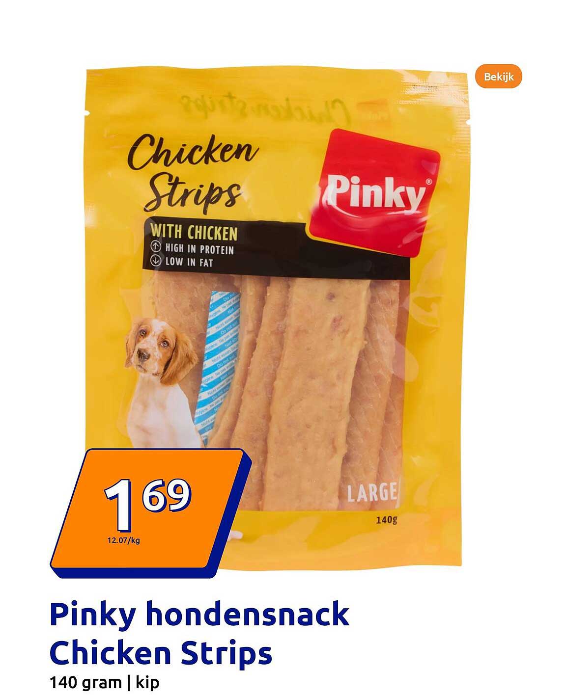 Pinky hondensnack Chicken Strips