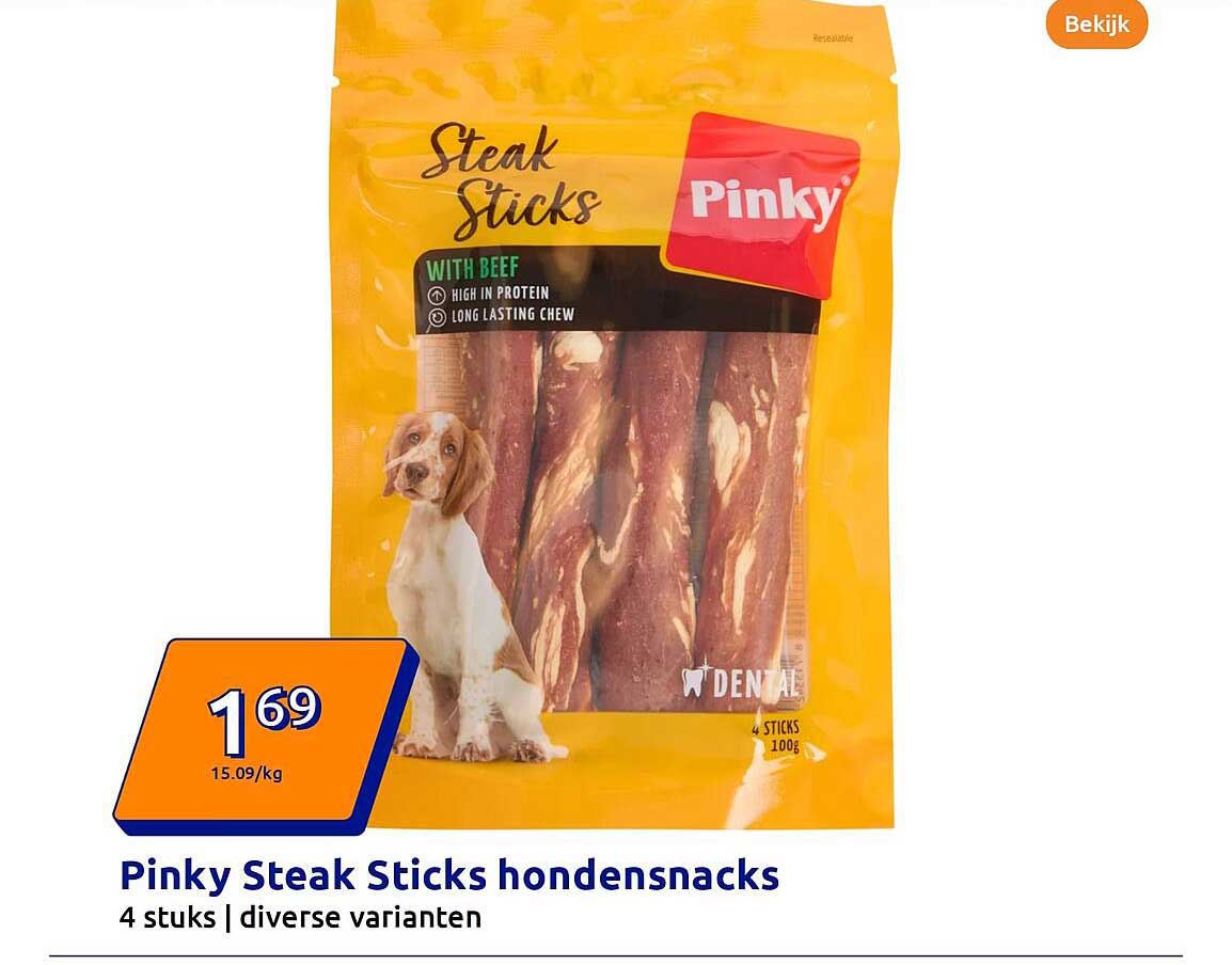 Pinky Steak Sticks hondensnacks
