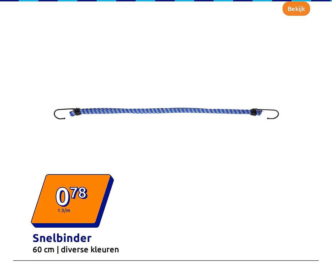 Snelbinder 60 cm | diverse kleuren