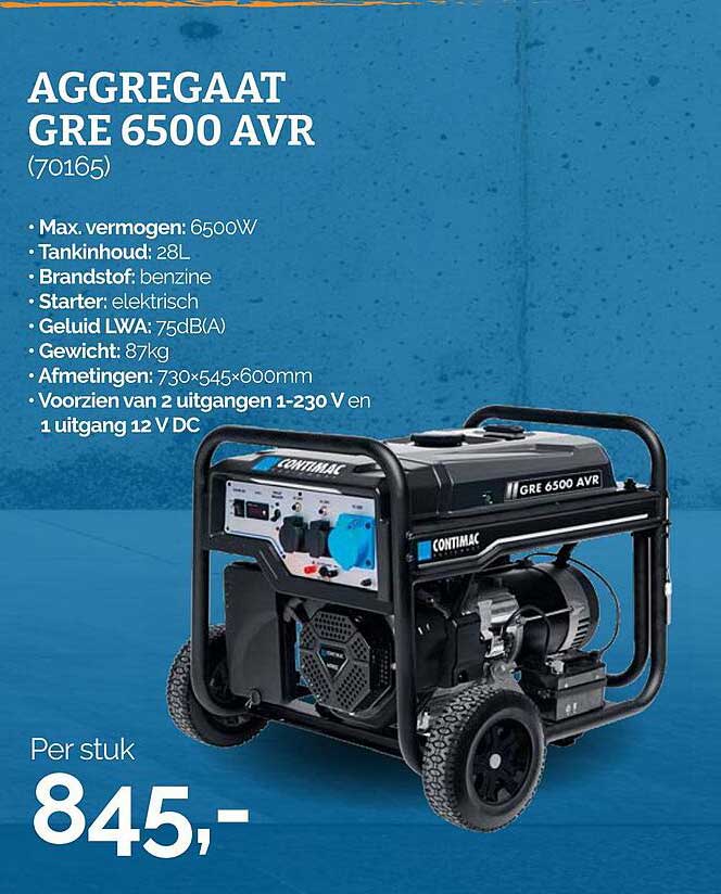 AGGREGAAT GRE 6500 AVR (70165)