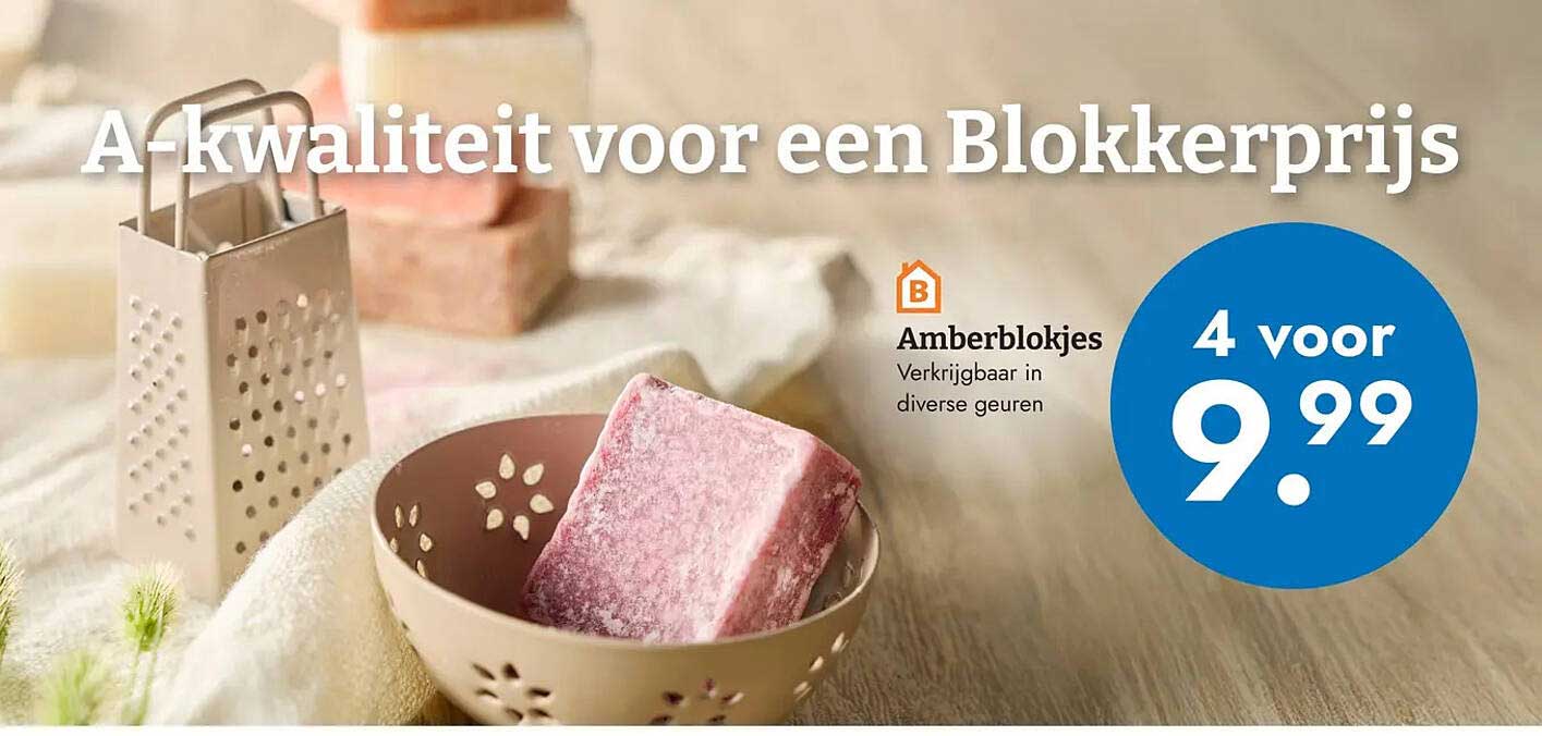 Amberblokjes Verkrijgbaar in diverse geuren