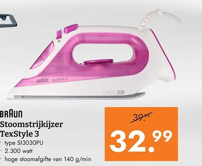Braun Stoomstrijkijzer TexStyle 3