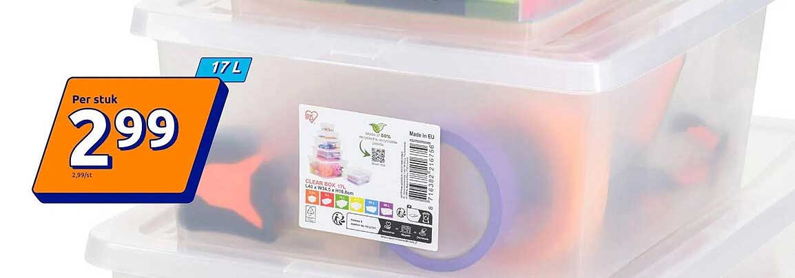Clear box 17L