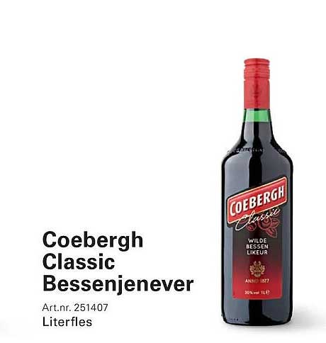 Coebergh Classic Bessenjenever Literfles