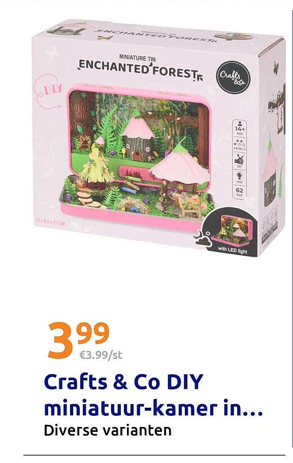 Crafts & Co DIY miniatuur-kamer in... Diverse varianten