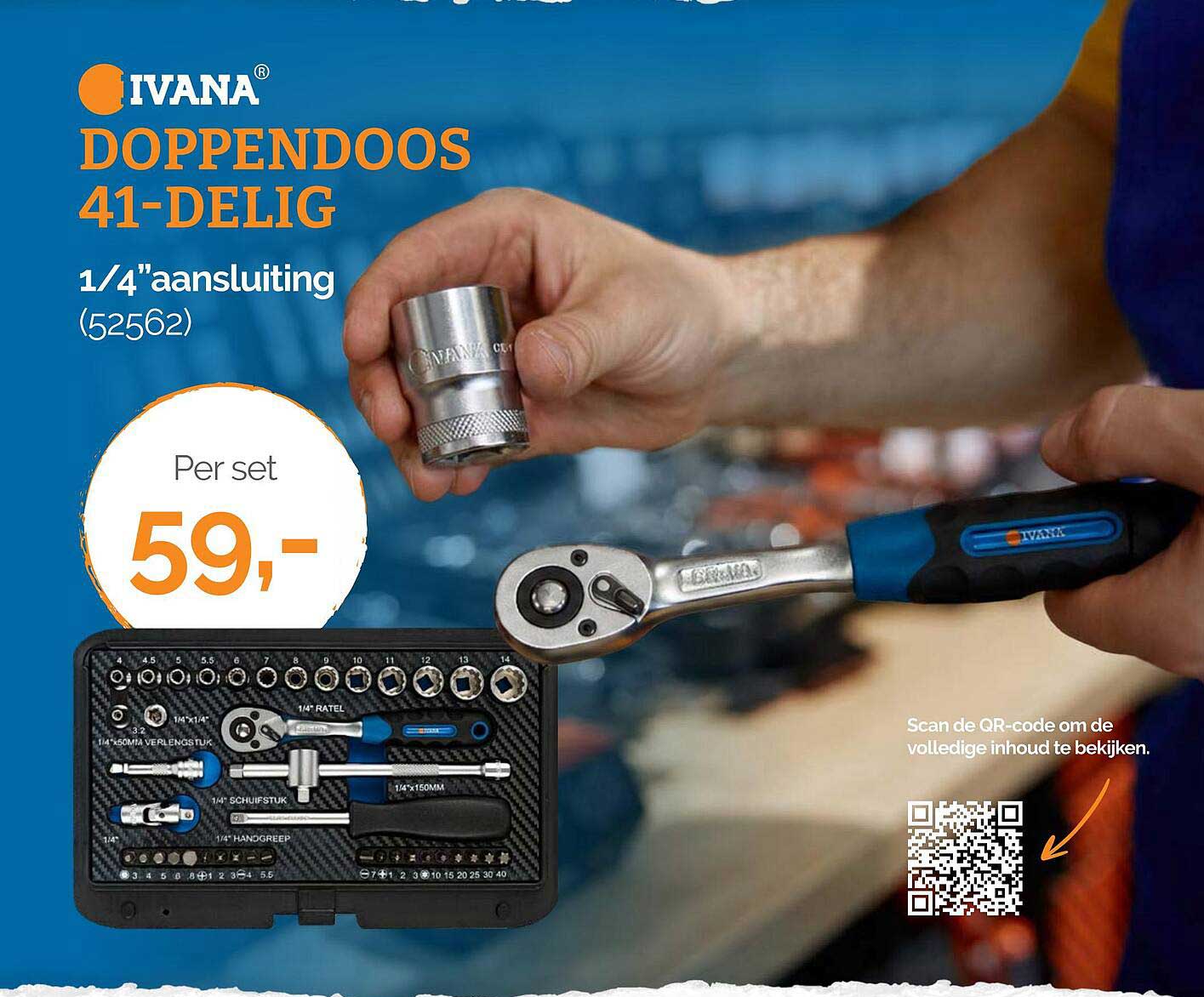 DOPPENDOOS 41-DElIG 1/4"aansluiting (52562)