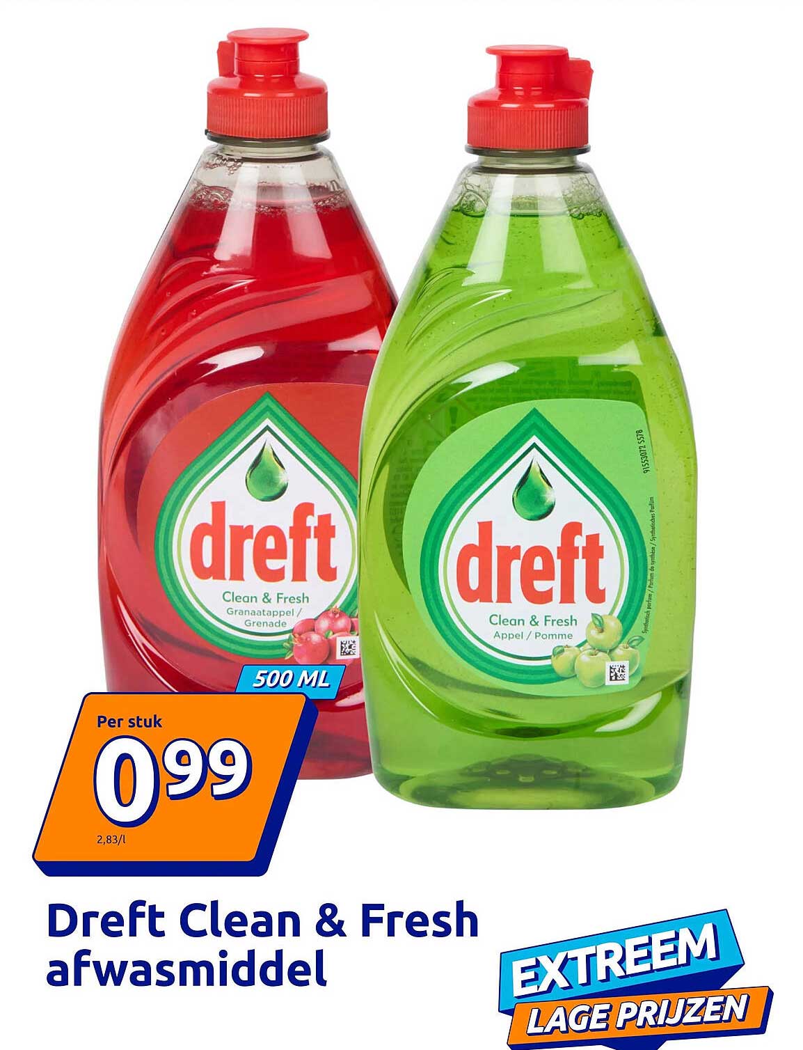 Dreft Clean & Fresh afwasmiddel
