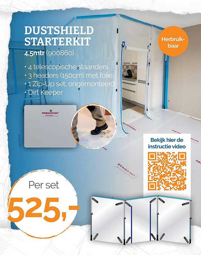 DUSTSHIELD STARTERKIT 4,5mtr (900860)