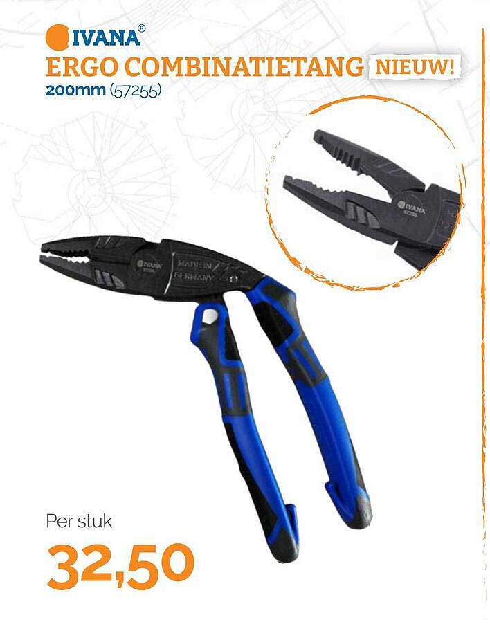ERGO COMBINATIETANG NIEUW! 200mm (57255)