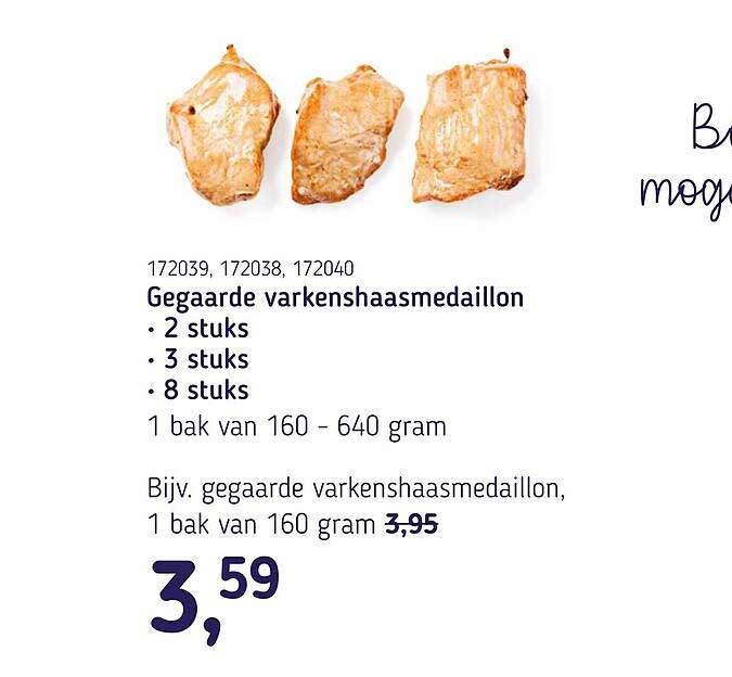 Gegaarde varkenshaasmedaillon