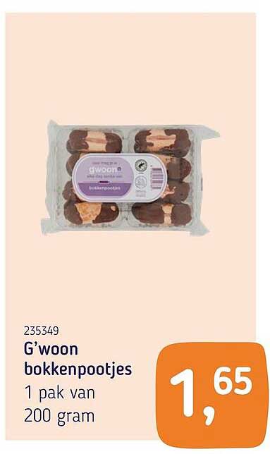 G'woon bokenpootjes 1 pak van 200 gram