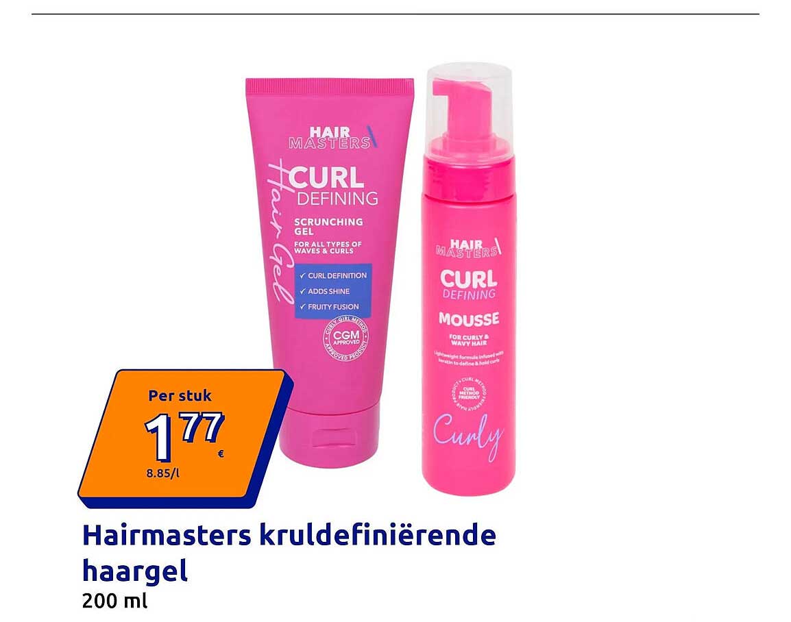 Hairmasters kruldefiniërende haargel