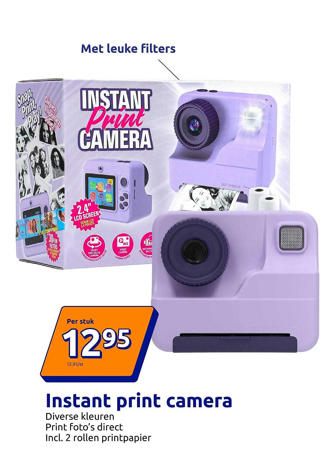 Instant print camera