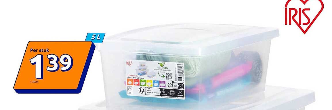 IRIS opbergbox 5L