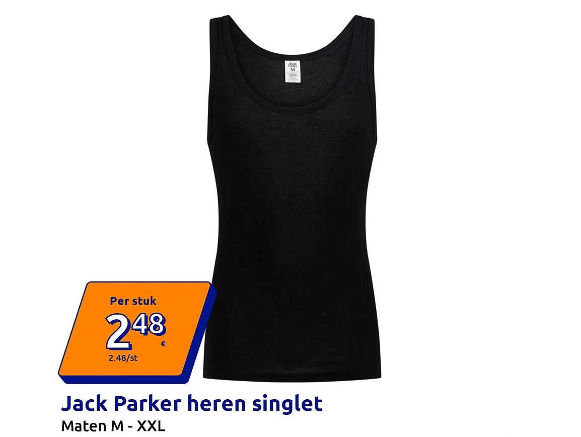 Jack Parker heren singlet