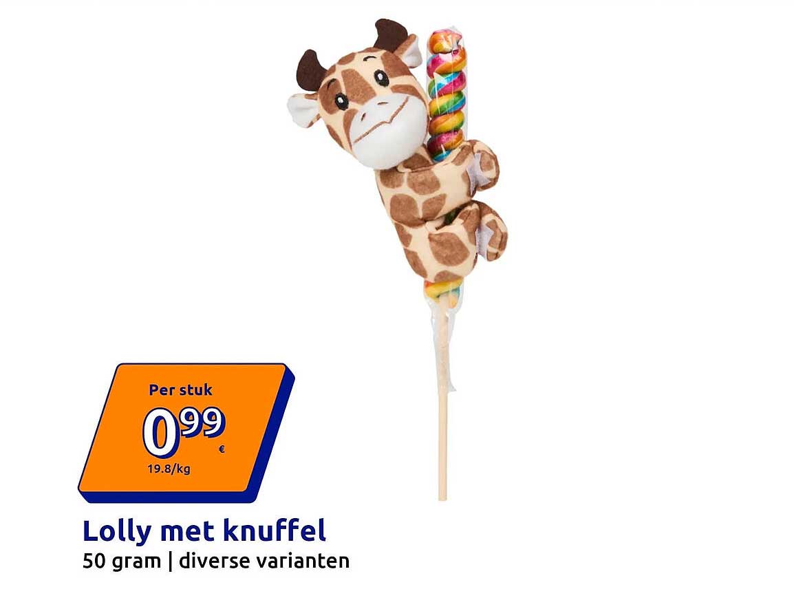 Lolly met knuffel