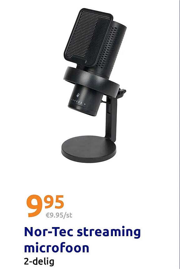 Nor-Tec streaming microfoon 2-delig