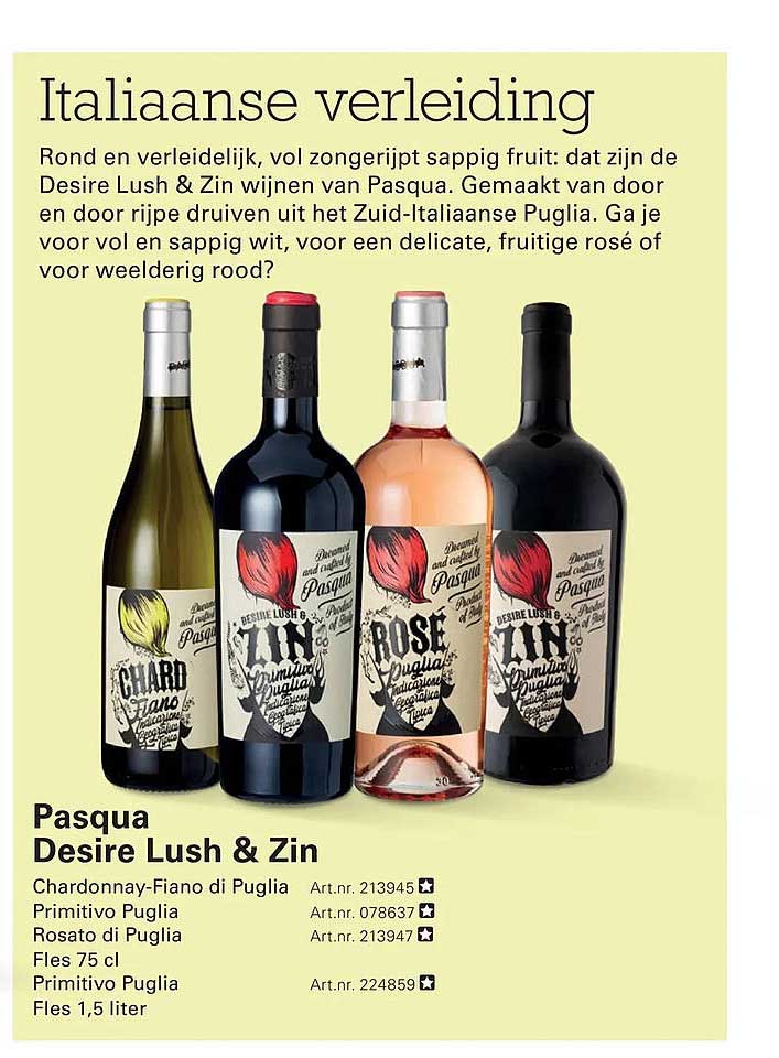 Pasqua Desire Lush & Zin