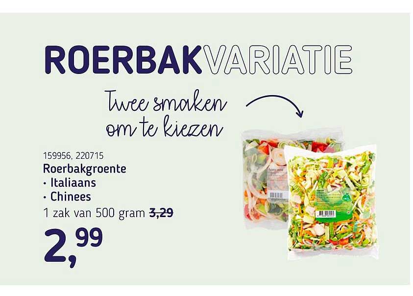 Roerbakgroente • Italiaans • Chinees