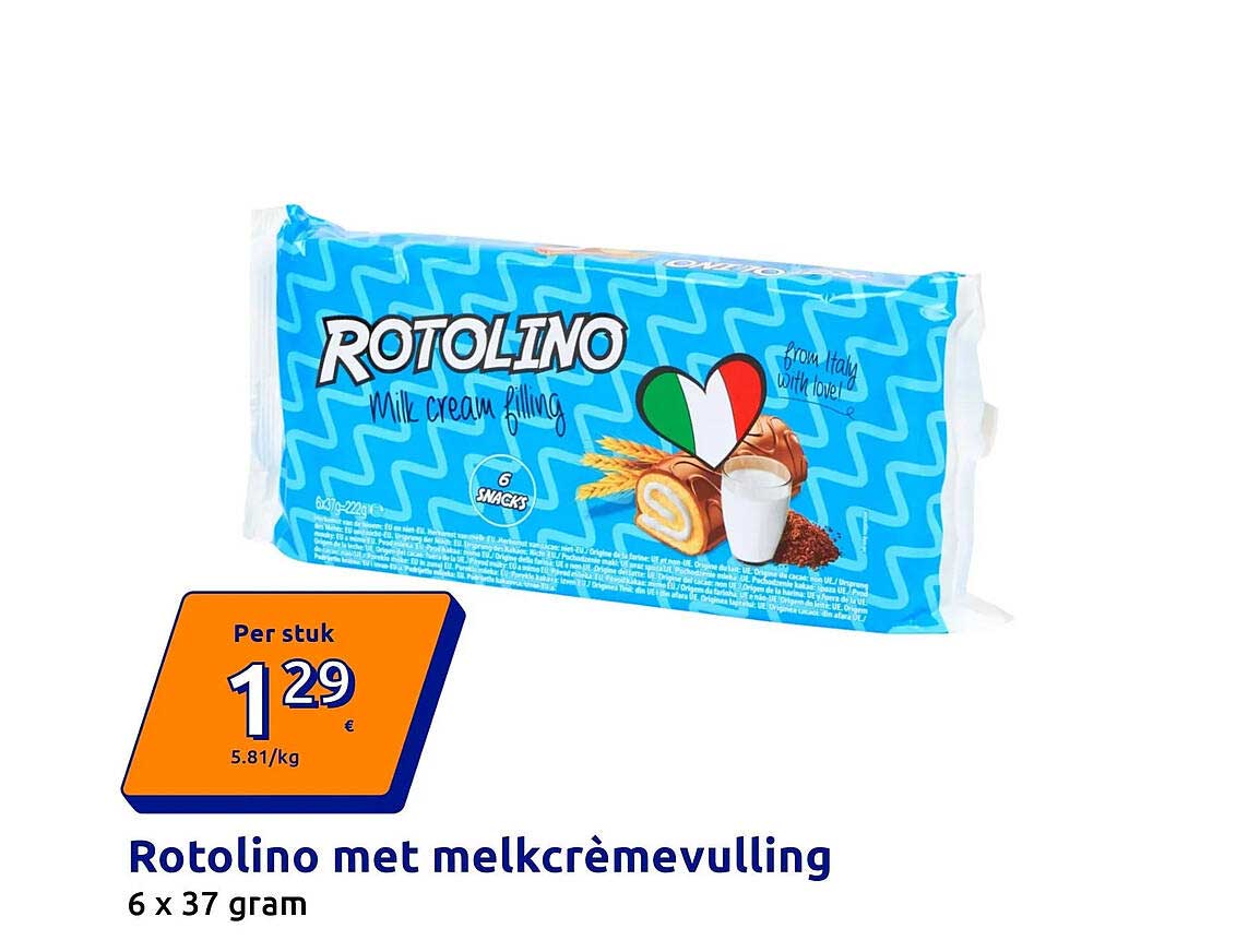 Rotolino met melkcrèmevulling
