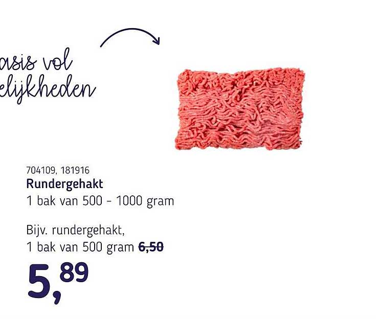 Rundergehakt 1 bak van 500 - 1000 gram