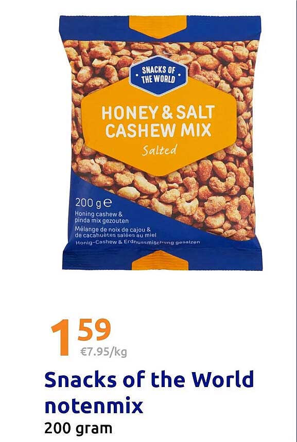 Snacks of the World notenmix 200 gram