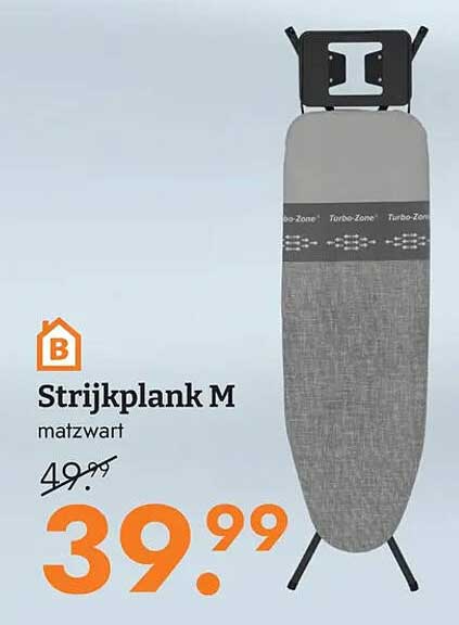 Strijkplank M matzwart
