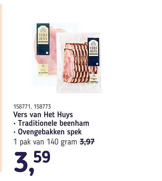Vers van Het Huys • Traditionele beenham • Ovengebakken spek