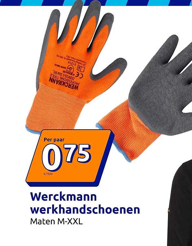 Werckmann werkhandschoenen Maten M-XXL