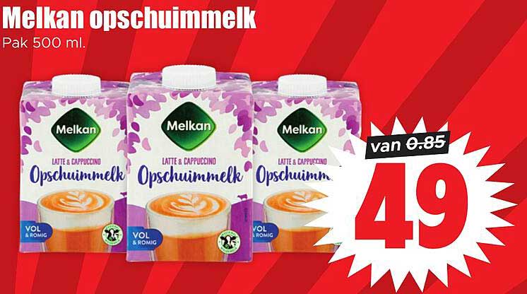 Melkan opschuimmelk