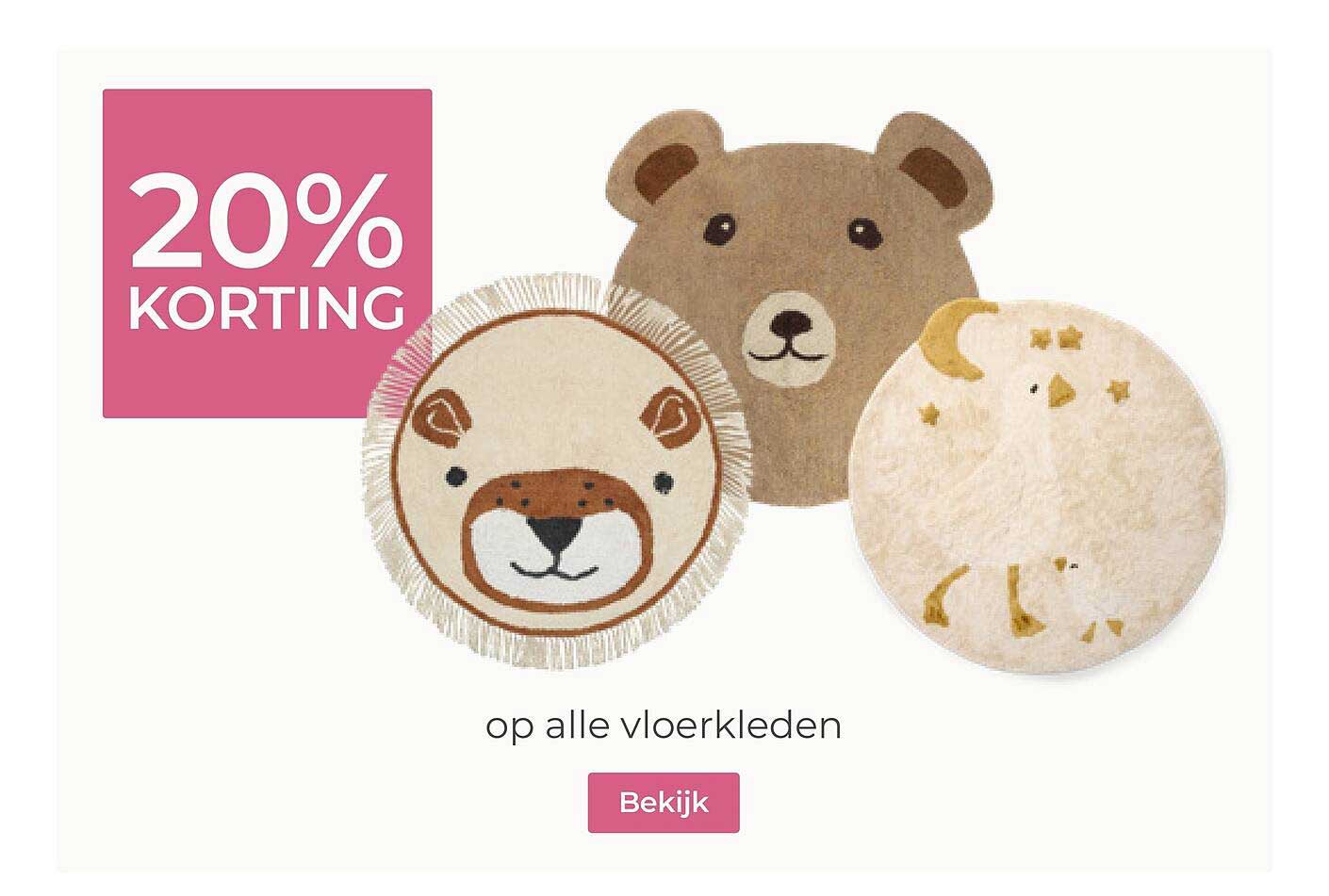 20% KORTING op alle vloerkleden