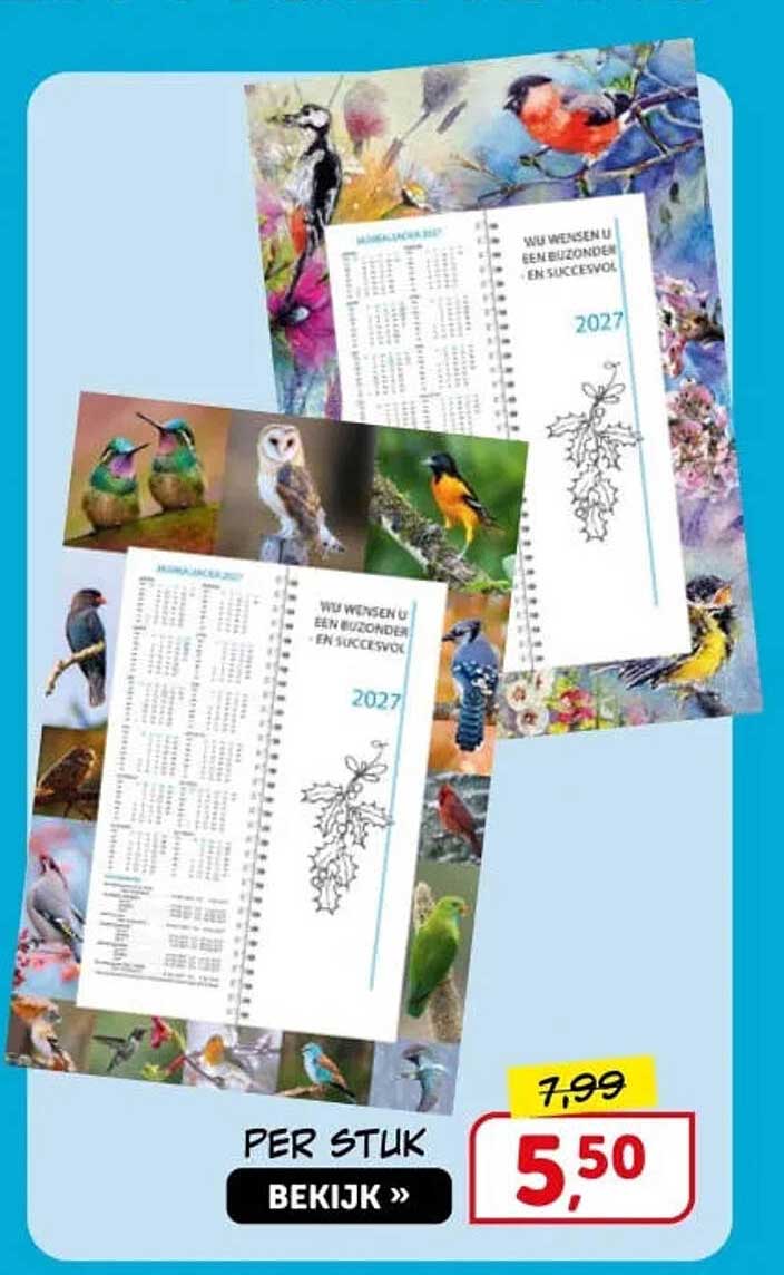 2027 Wandkalender vogel