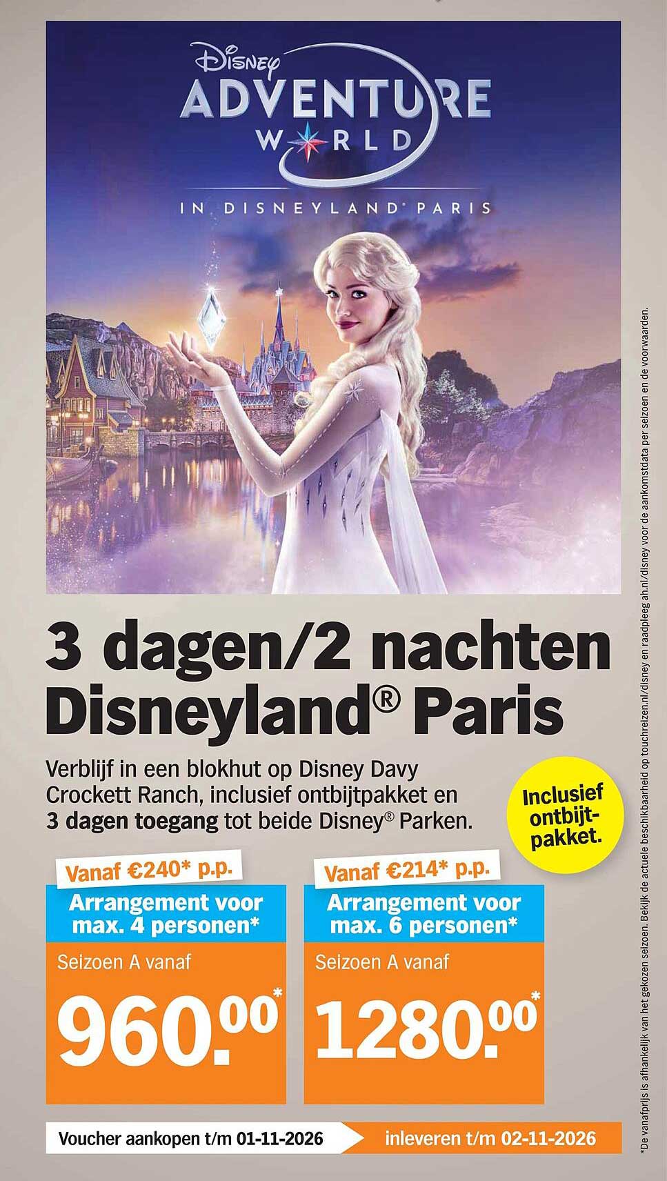 3 dagen/2 nachten Disneyland® Paris