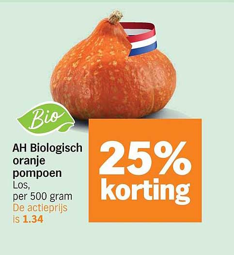 AH Biologisch oranje pompoen