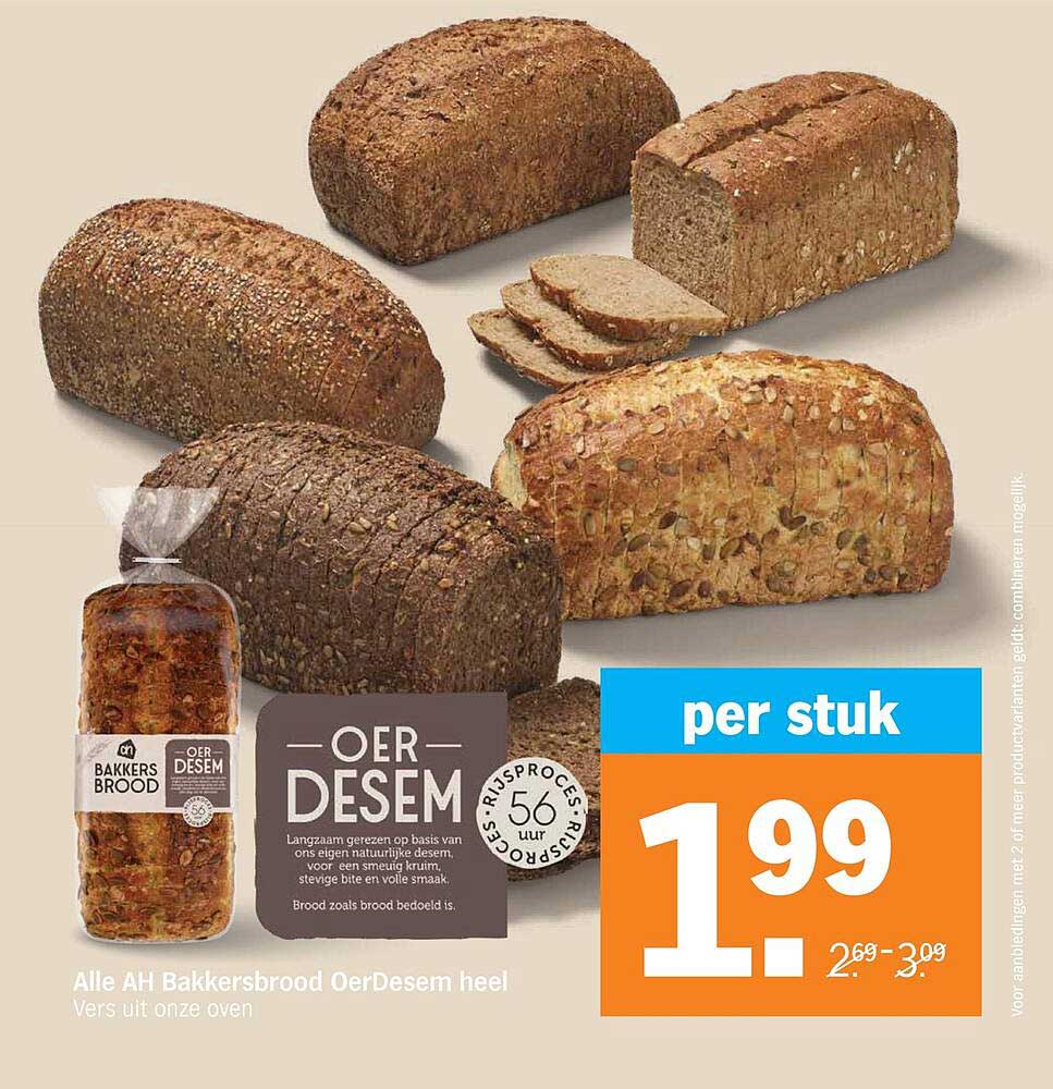 Alle AH Bakkersbrood OerDesem heel