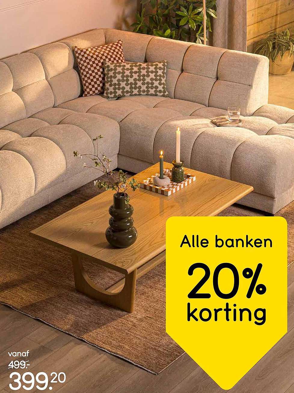 Alle banken 20% korting
