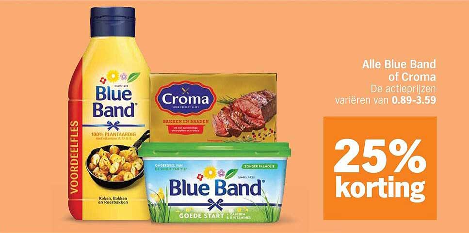 Alle Blue Band of Croma 25% korting
