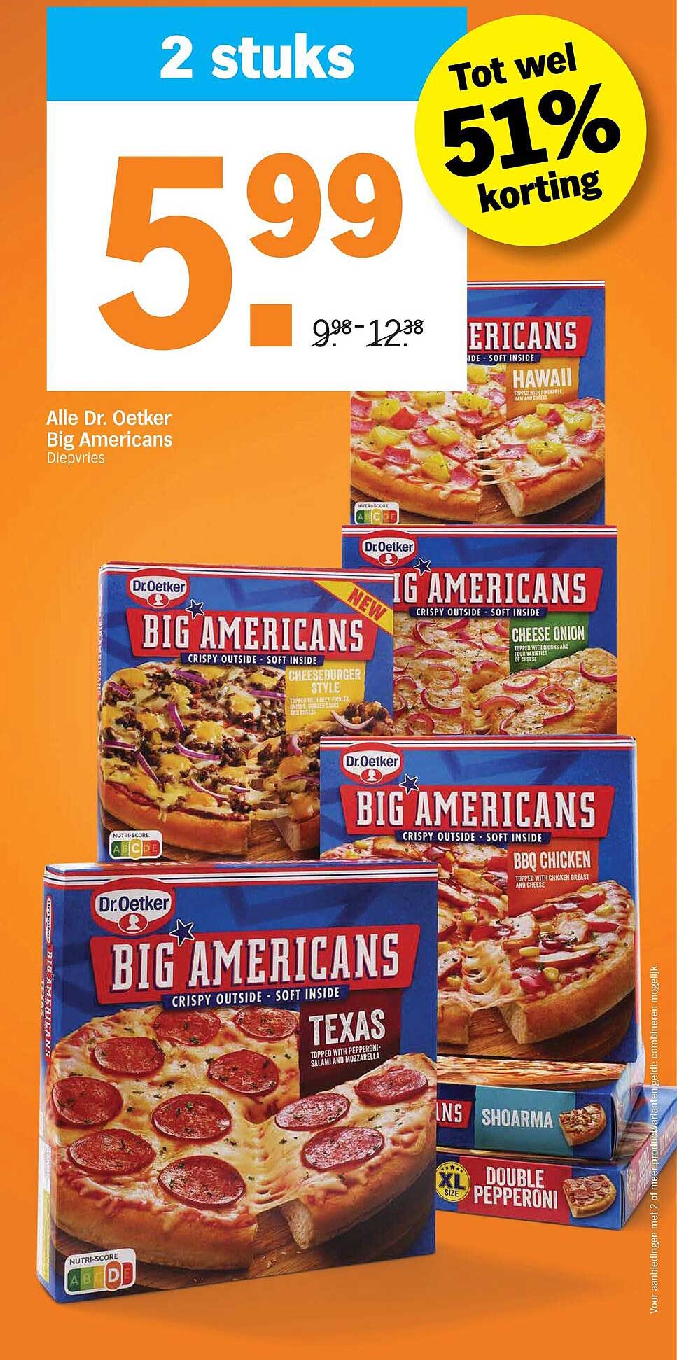 Alle Dr. Oetker Big Americans Diepvries