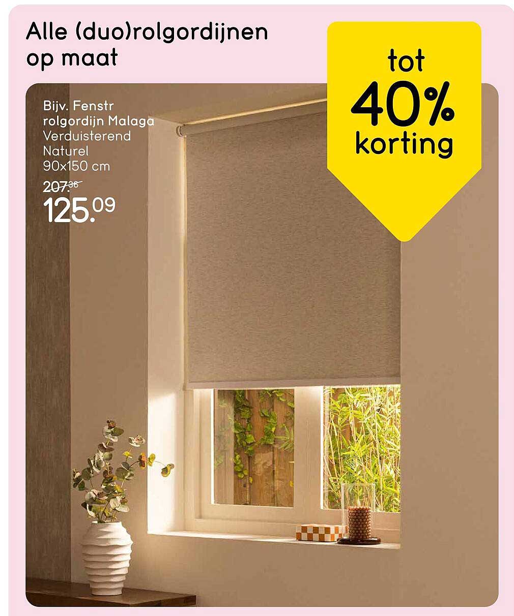 Alle (duo)rolgordijnen op maat