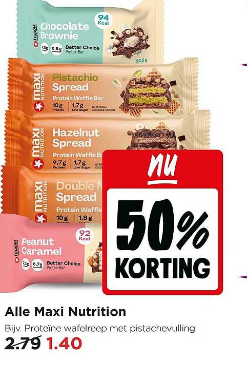 Alle Maxi Nutrition - 50% KORTING