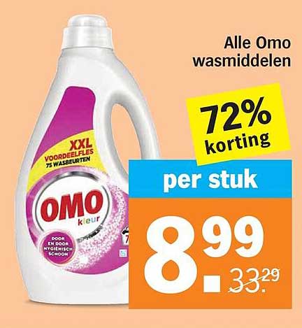 Alle Omo wasmiddelen